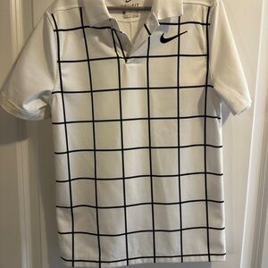 Nike boys White and Black Polo Shirt
